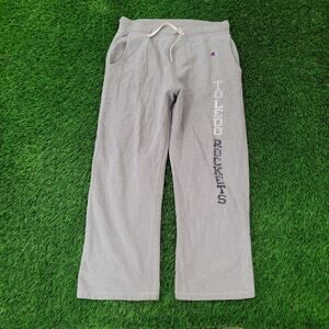 Vintage Champion Toledo Rockets Sweatpants Medium Gray